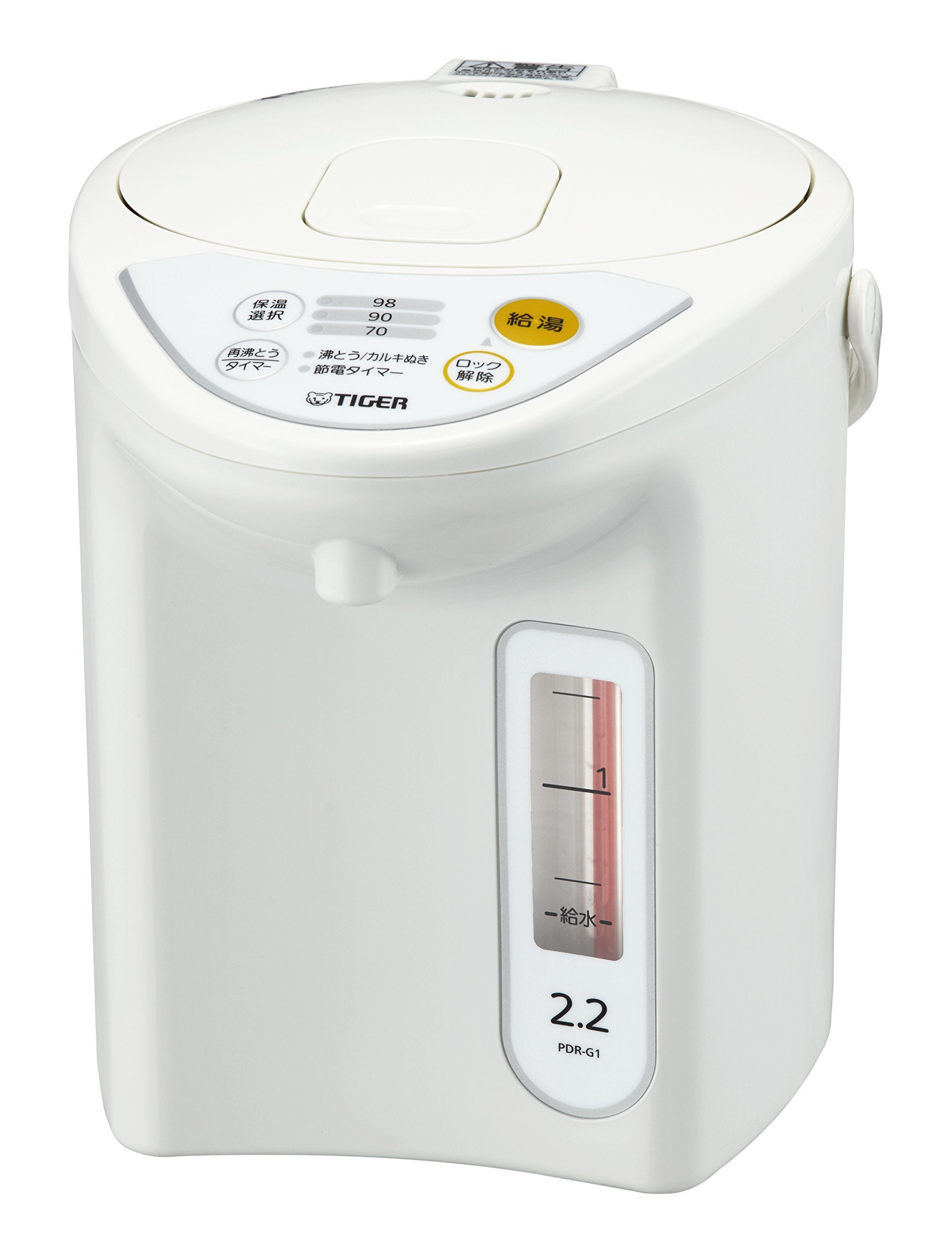 Tiger Thermos Microcomputer Electric Pot 2.2L White PDR-G221-W Tiger