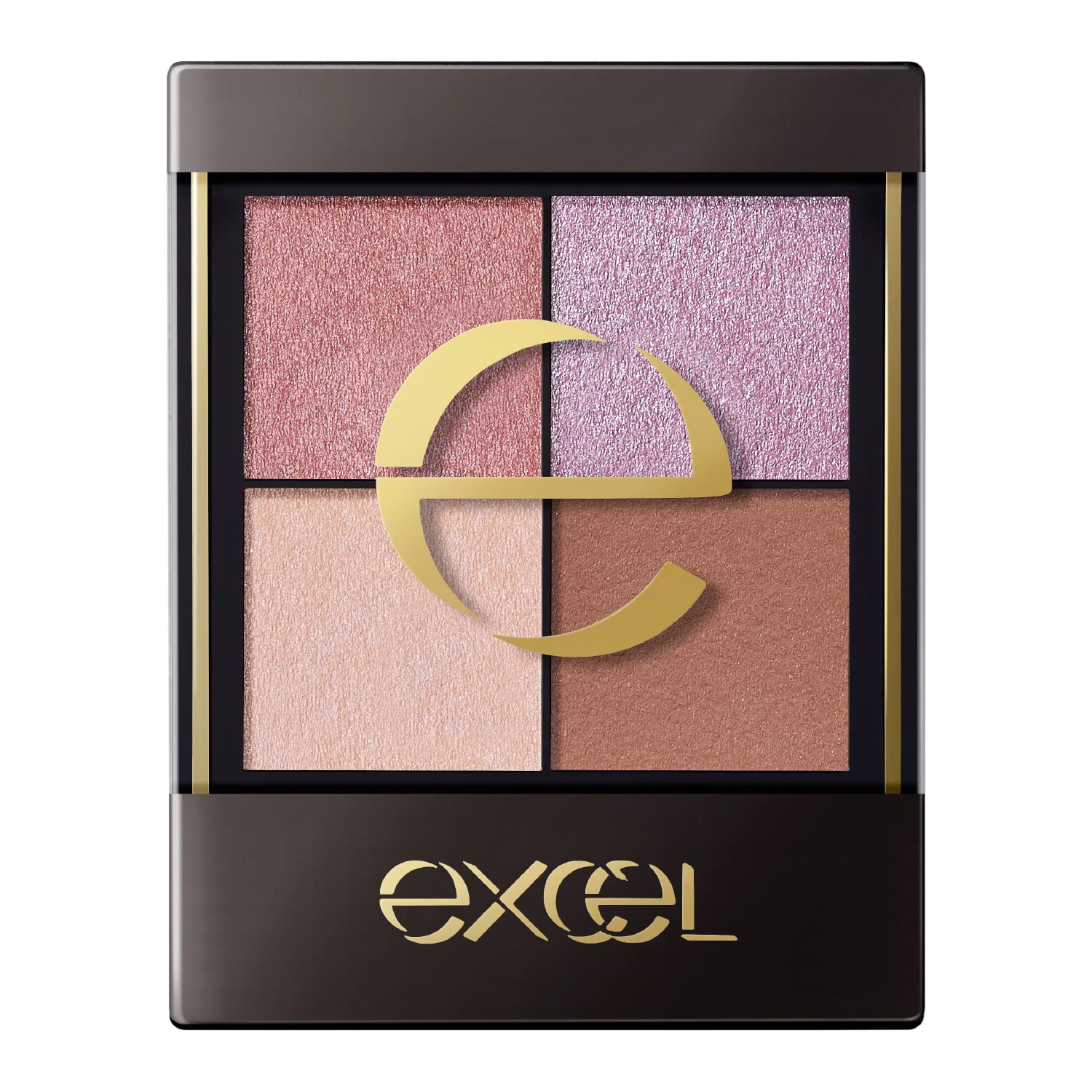 excel Real Close Shadow CX03 (Puff Sleeve) Nuance Color Eyeshadow Palette 4 Colors 3 Textures (Gloss, Lame, Matte) 1 piece (x 1)