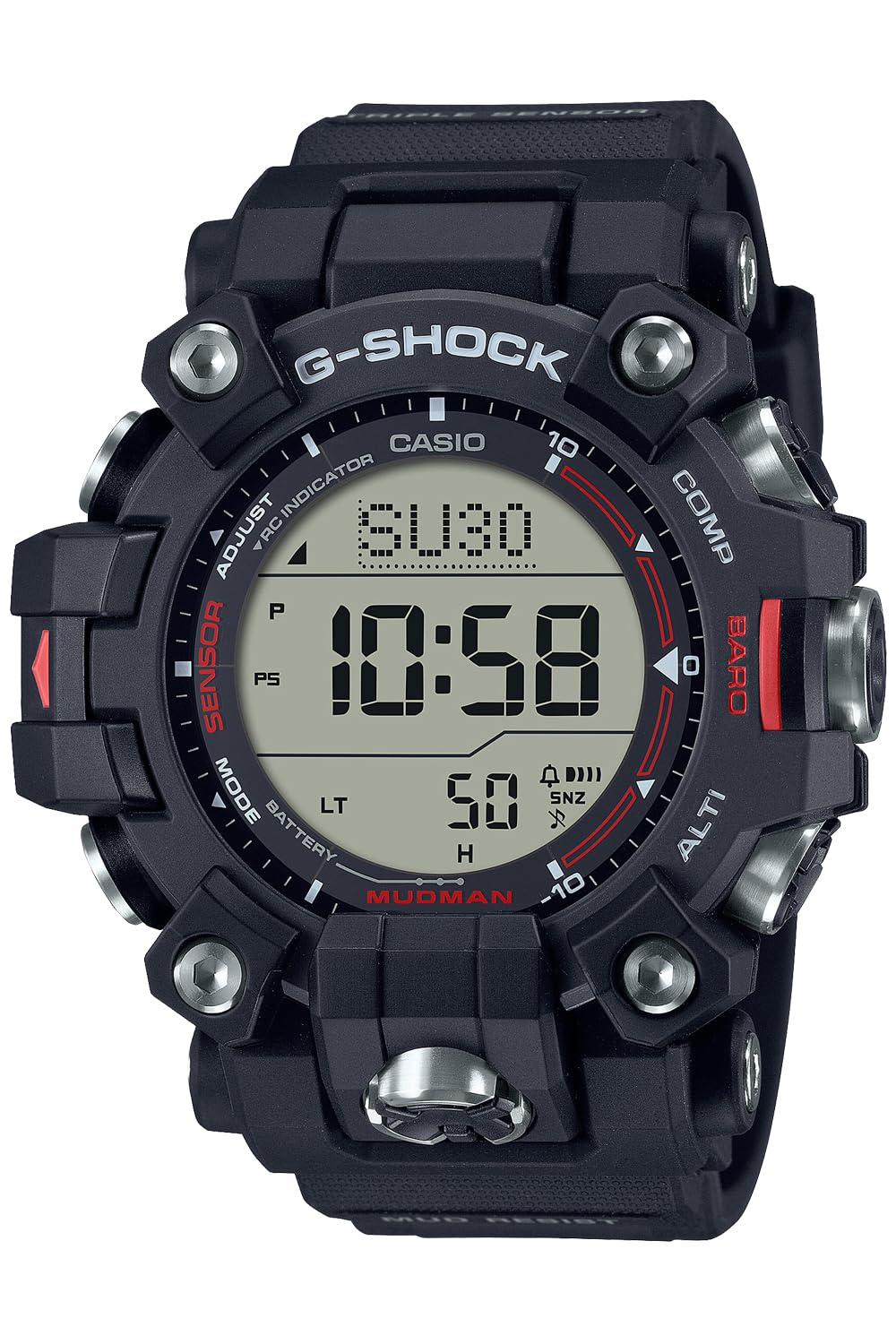 [카시오] 손목시계 지쇼크[국내 정규품] MUDMAN 전파 솔러 환경 배려 소재 채용 GW-9500-1 JF 맨즈 블랙