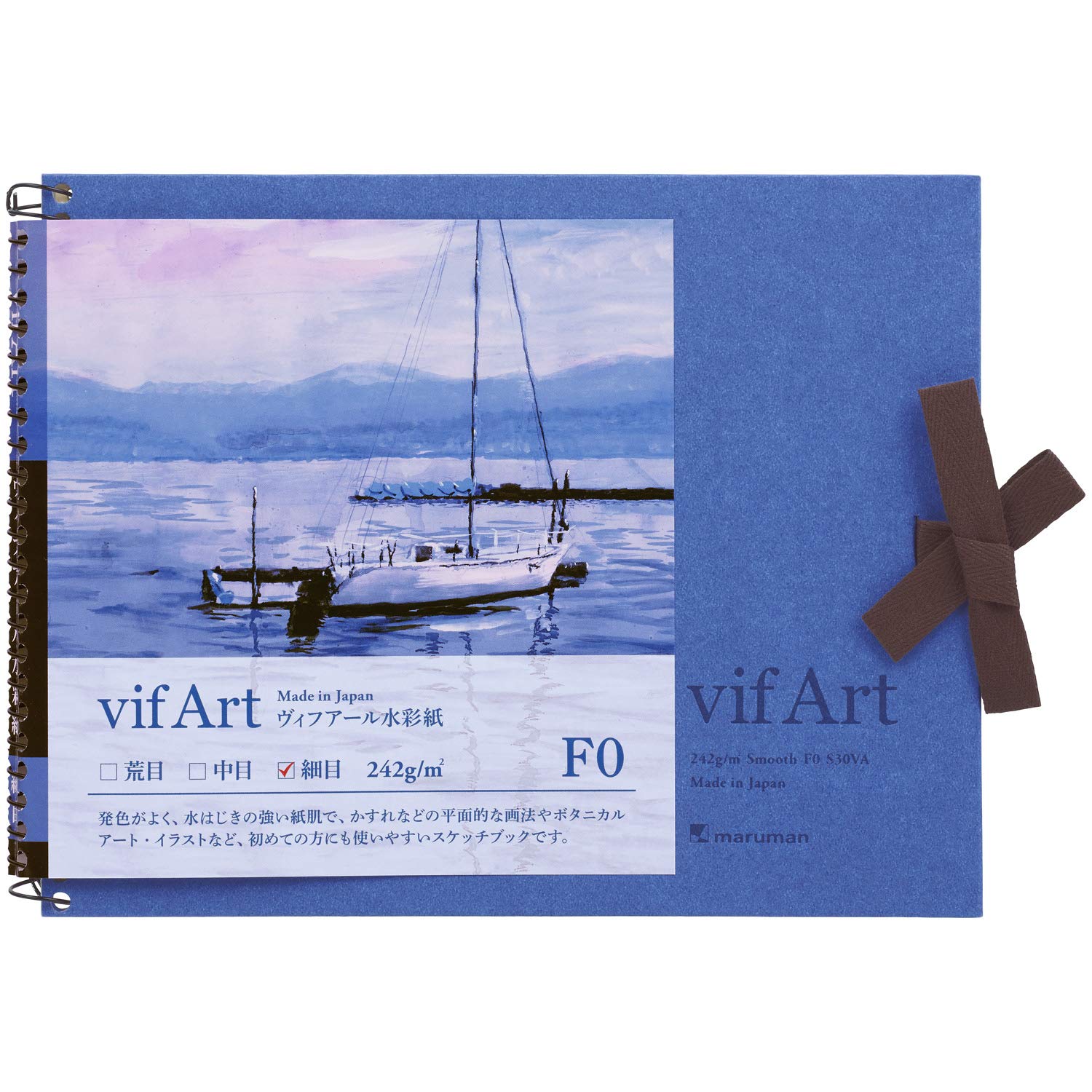 Maruman Sketchbook F0 Vifuar Watercolor Paper Fine 15 Sheets S30VA