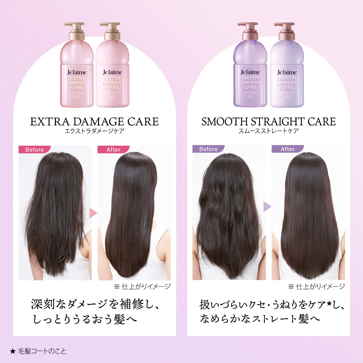 Jureme Layered Hair Treatment (Smooth Straight Care) Curly/Fold/Moisture Prevention KOSE KOSE