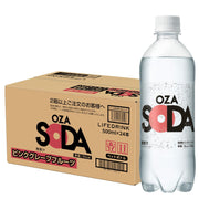 Carbonated water OZA SODA Strong carbonated water 500ml x 24 bottles (500ml x 24 bottles, pink grapefruit)