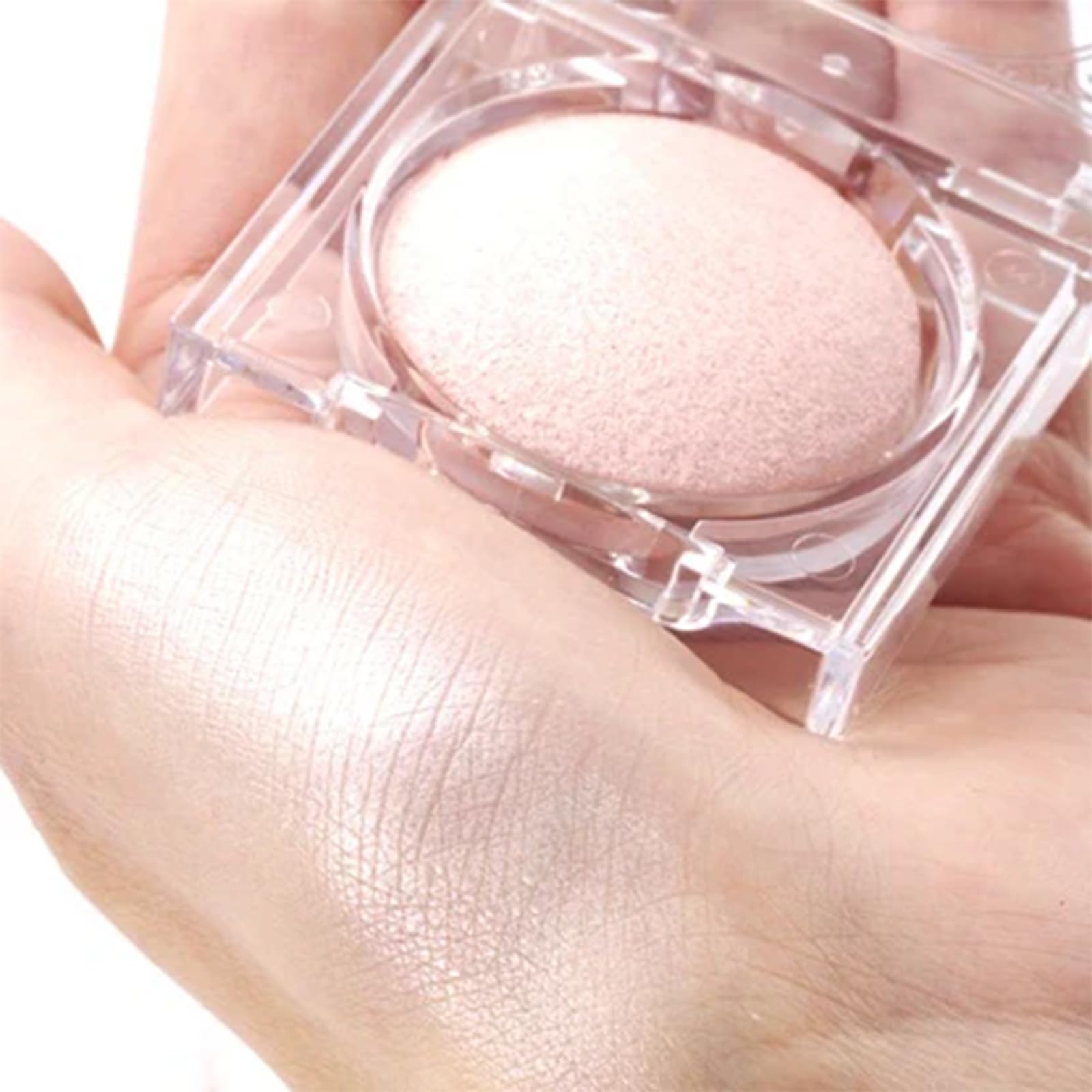Canmake Moonglow Highlighter 02 Moonglow Pink 3.7g Highlighter Baked Formula Elegant Gloss Light Pink