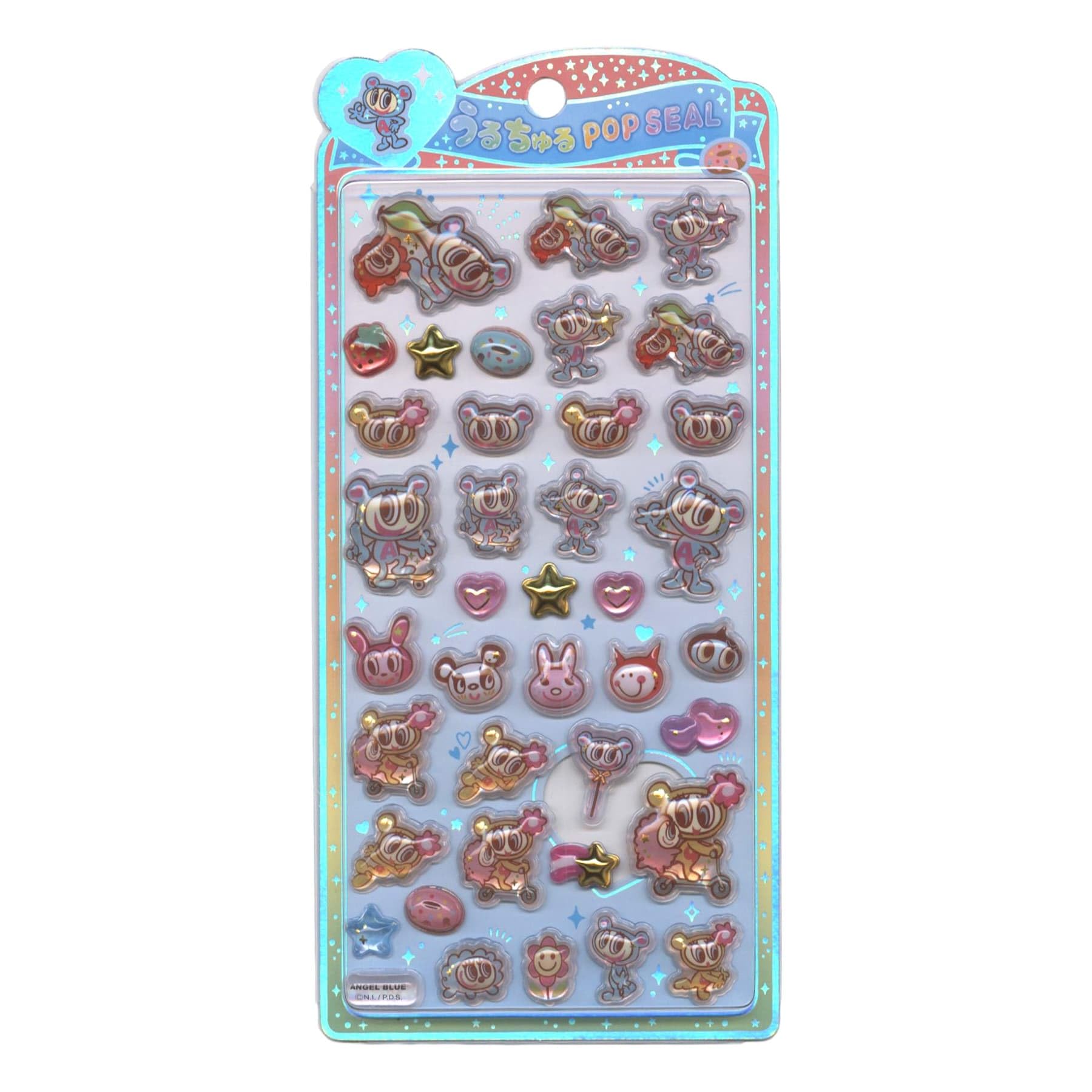 CRUX Uruchuru Pop Sticker Angel Blue 2 Plump 3D Smartphone Deco Oshikatsu 134553