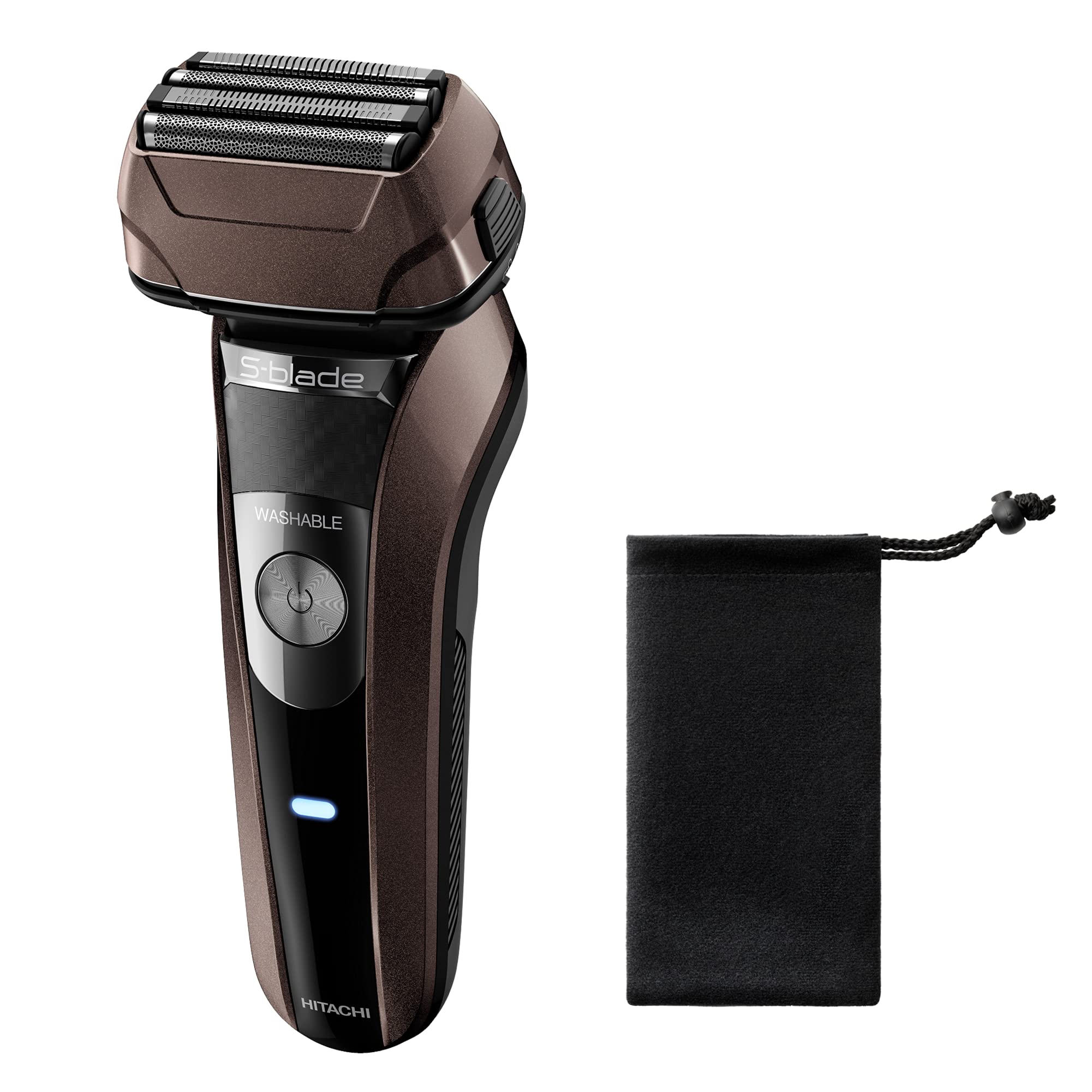 Hitachi Reciprocating Men's Shaver S-Blade Stainless Steel 4 Blades 3D Head RMH-F850B TD Dark Brown