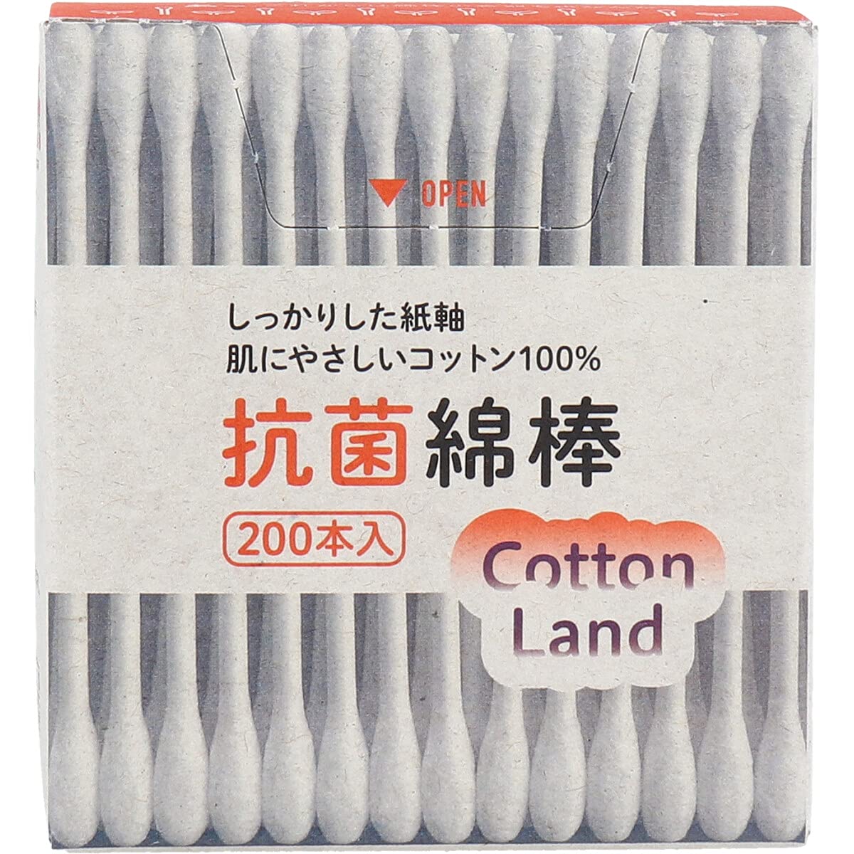 Cottonland 抗菌棉签纸盒200支