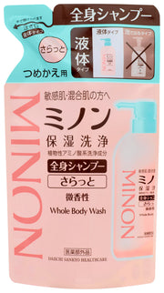 미논 전신 샴푸 깔끔한 타입 리필용 380mL 바디 비누 민감 피부 피부 저것 방지 보습 건조 대책 약산성 저자극성[의약부외품]