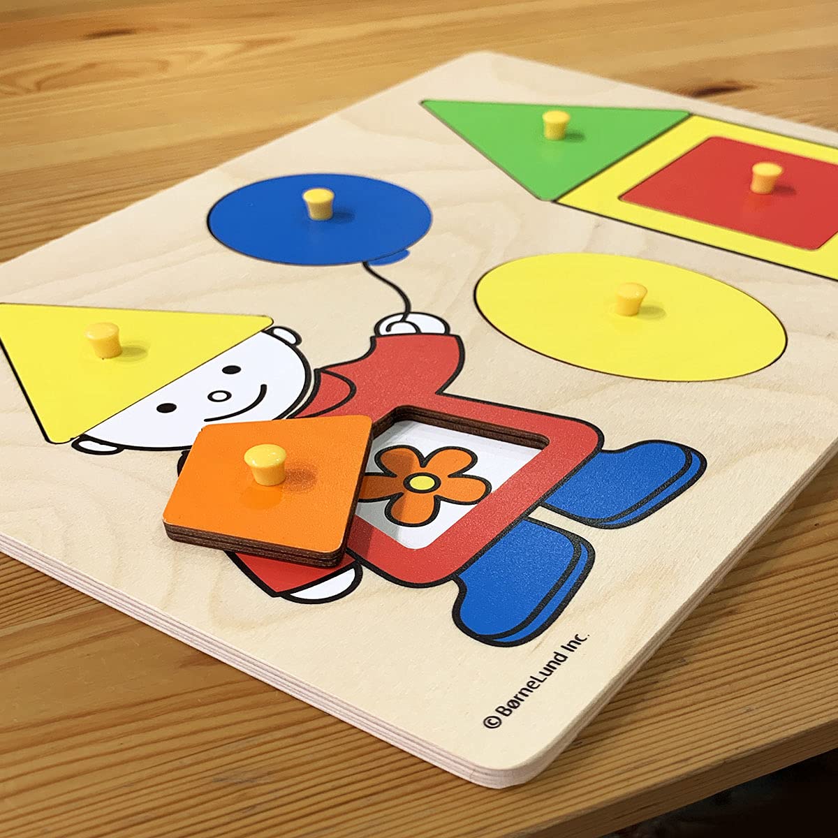 BorneLund Original First Shape Puzzle [6 pieces] Around 2 years old HY711890
