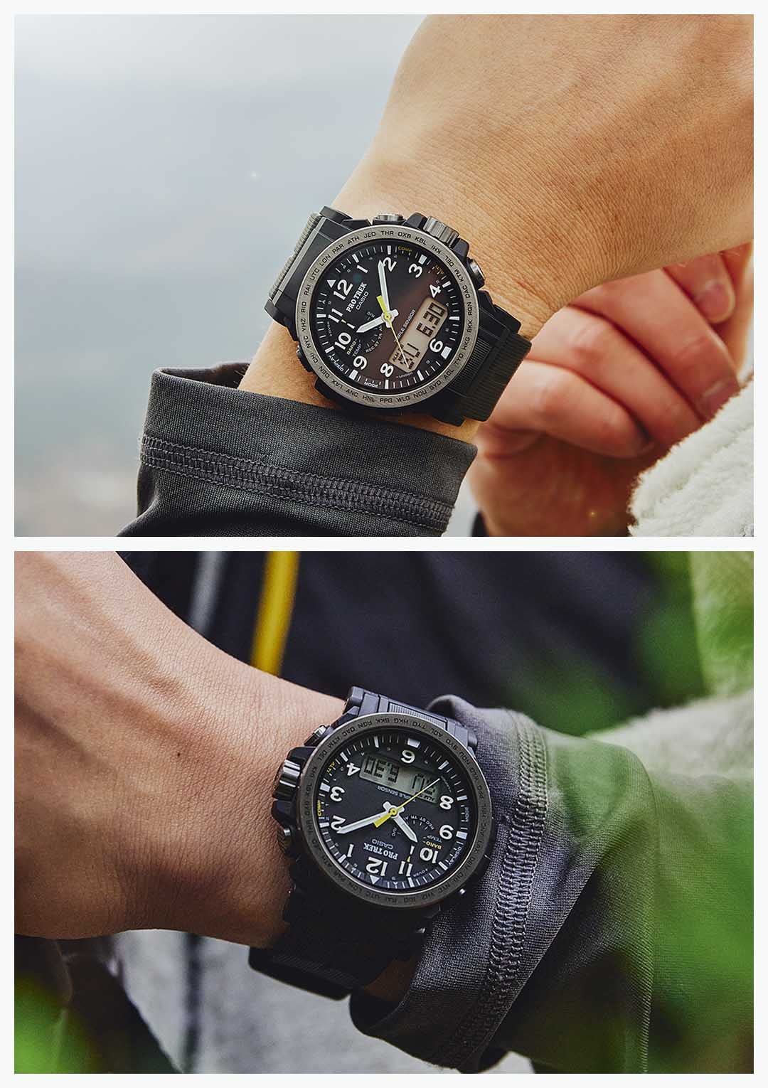 [Casio] Protrek Watch [Domestic Genuine Product] Climber Line Radio Solar Biomass Plastic PRW-51Y-1JF Men's Black