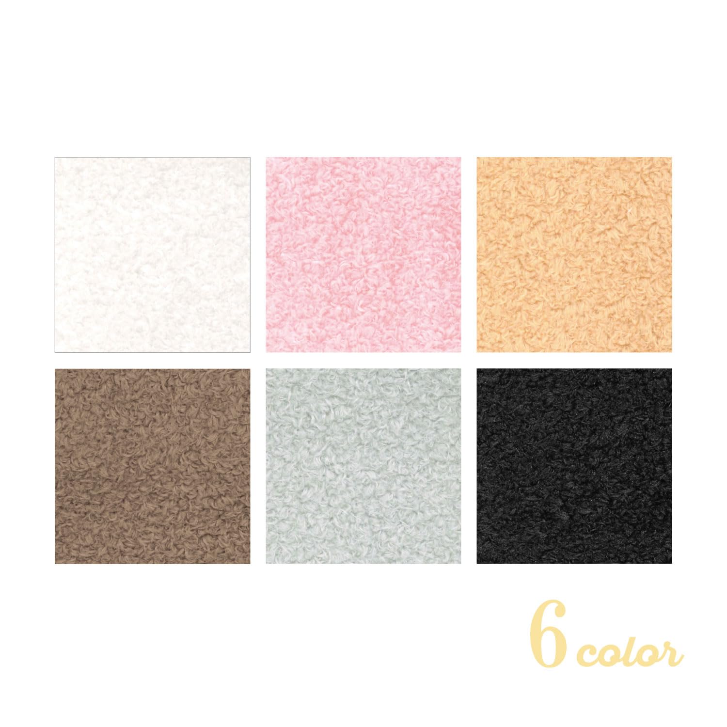 KIYOHARA Oshinui Cloth Powder Boa Stuffed Animal Fabric Width 70cm x 30cm Cut IBK Ivory Black NUIF-03C