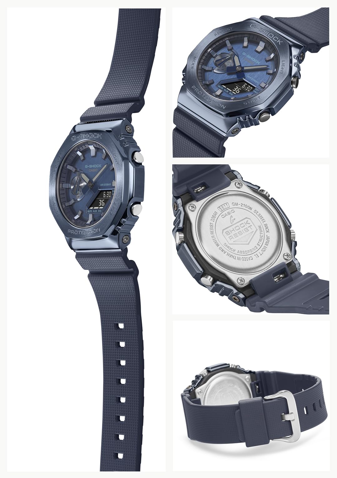 [Casio] G-Shock Watch [Domestic Genuine Product] Metal Covered GM-2100N-2AJF Men's Blue