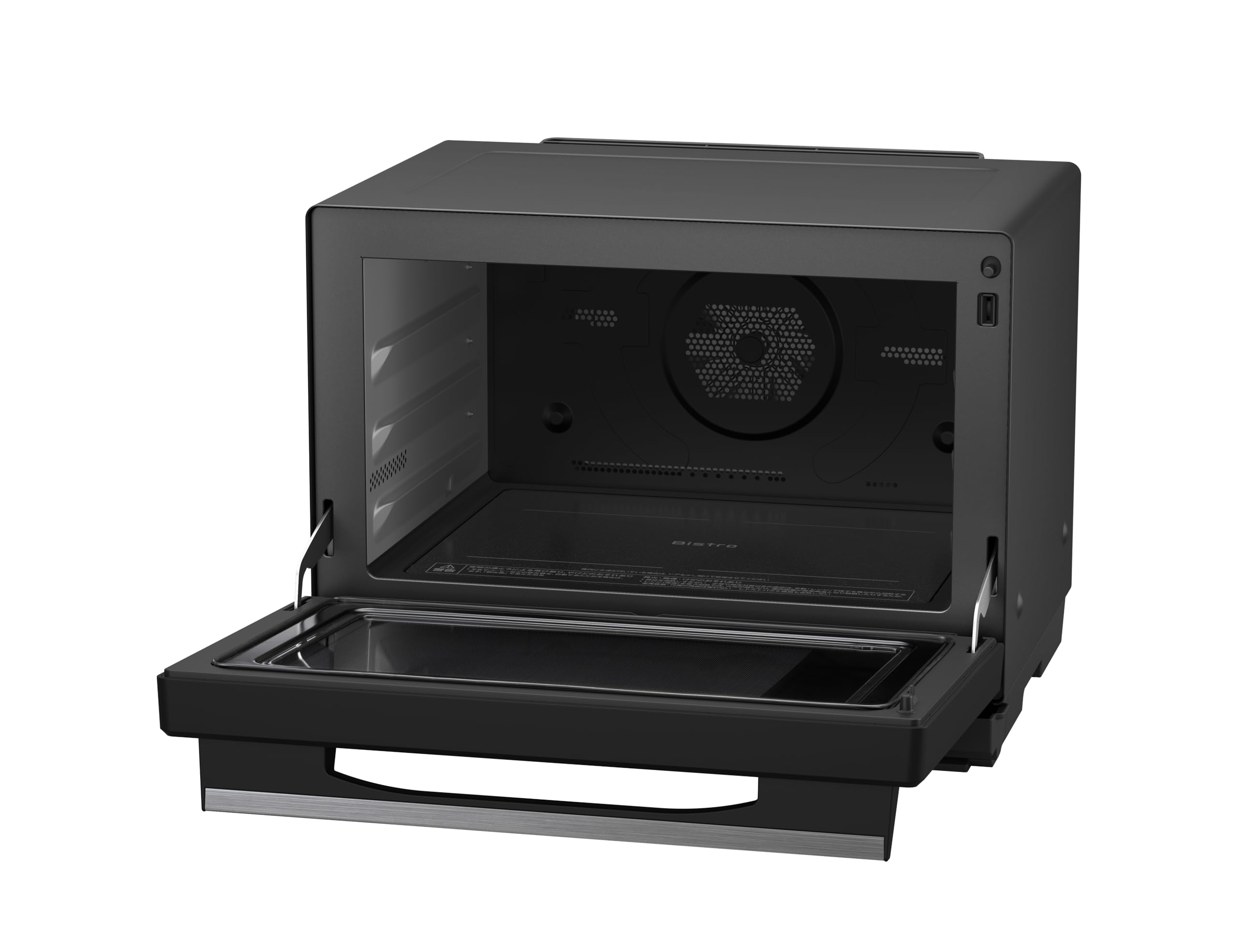 Panasonic Microwave Oven Steam Bistro Top Model 30L 2 Tier Omakase Grill High Definition 64 Eyes Speed Sensor Time Saving Cooking Smartphone Link Black NE-UBS10C-K
