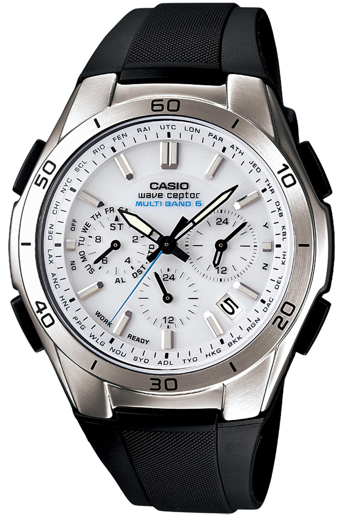 [CASIO] WAVE CEPTOR Watch [Domestic Genuine Product] Radio Solar WVQ-M410-7AJF Men's White