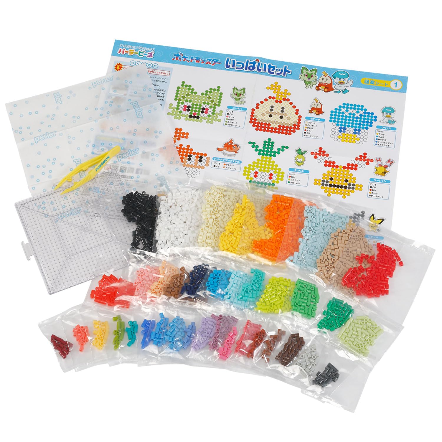 Kawada Perler Beads Pocket Monster Full Set Pocket Monsters Ages 5 and Up Iron Beads Toy Hobby 80-57079