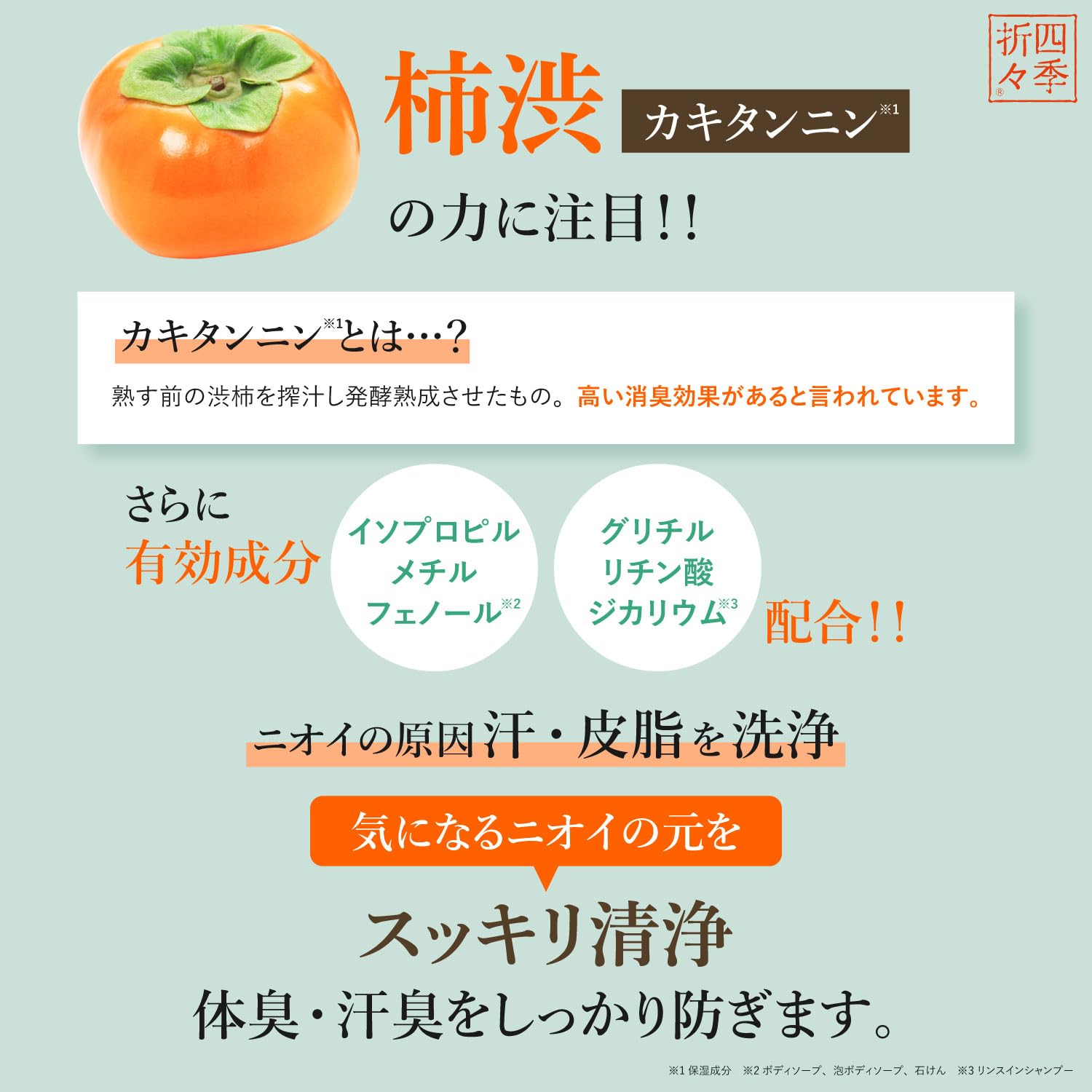 Kumano Yushi Medicated Persimmon Shibu Foaming Body Soap 500ml
