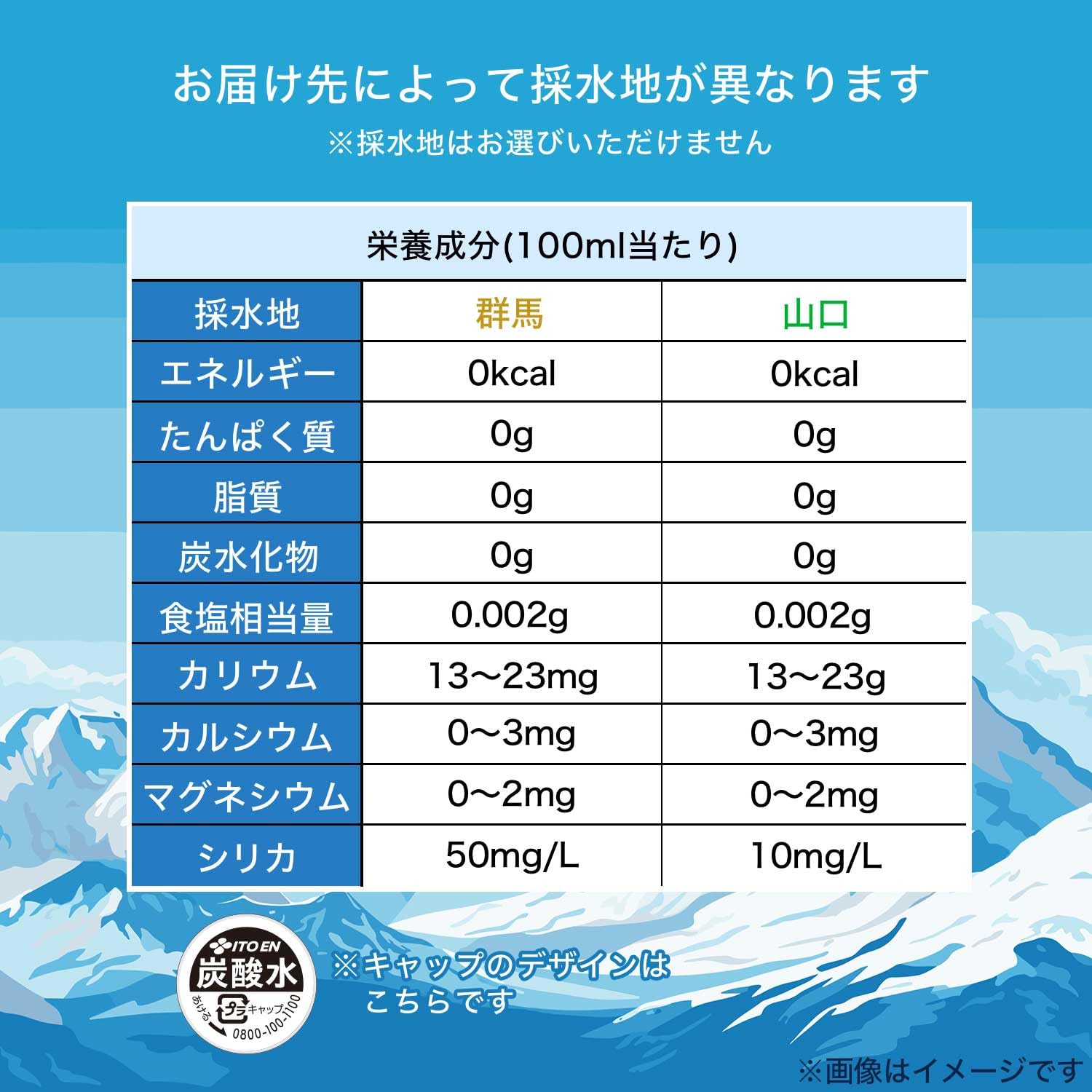 Mineral Strong Itoen Labelless Strong Carbonated Water 500ml x 24 bottles