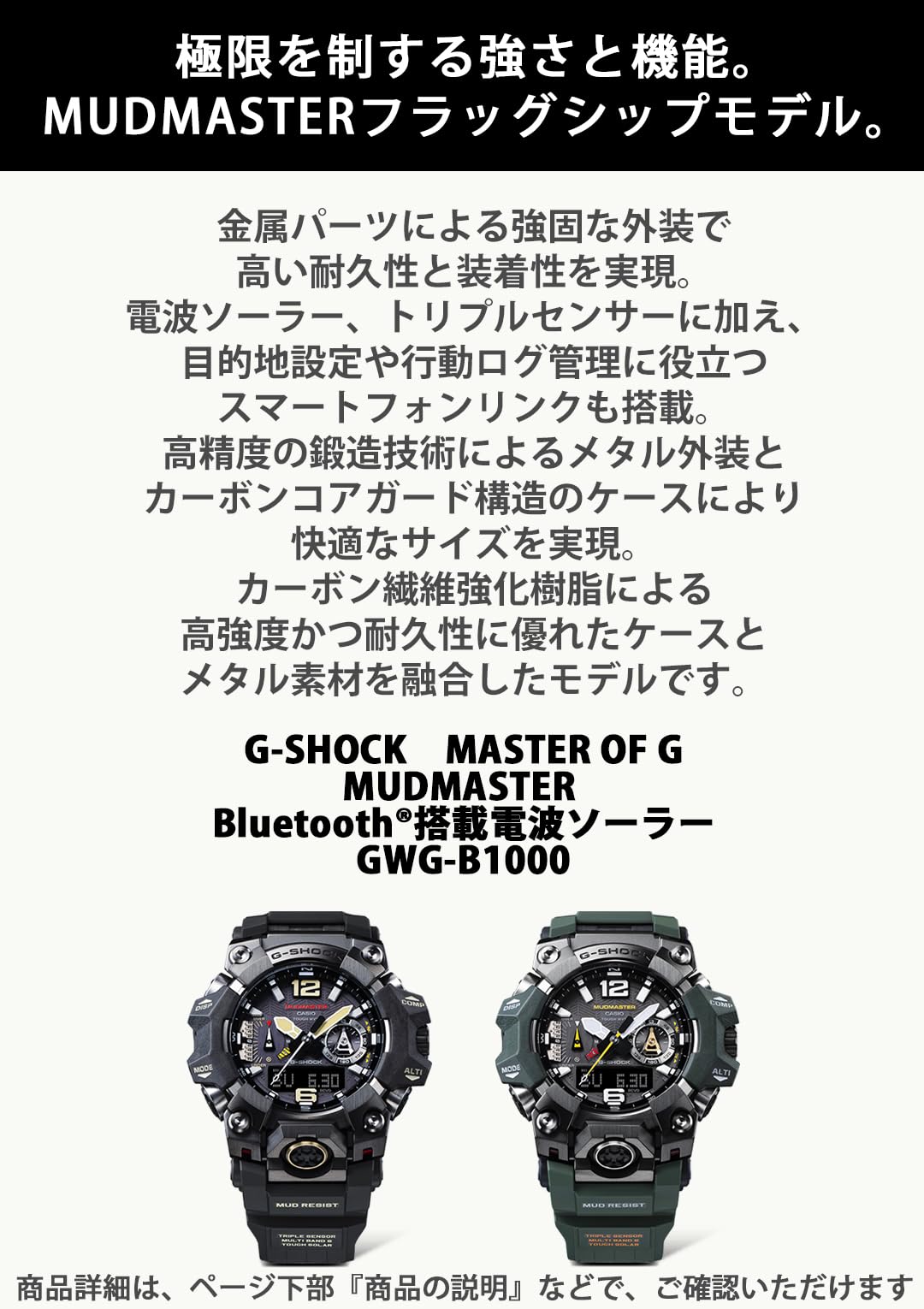 [Casio] G-Shock Watch [Domestic Genuine Product] GWG-B1000-3AJF Men's Car Key