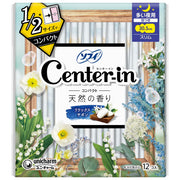 Sofy Center-in Compact 1/2 White For Many Nights With Wings 12 Sheets [Sanitary Napkins]