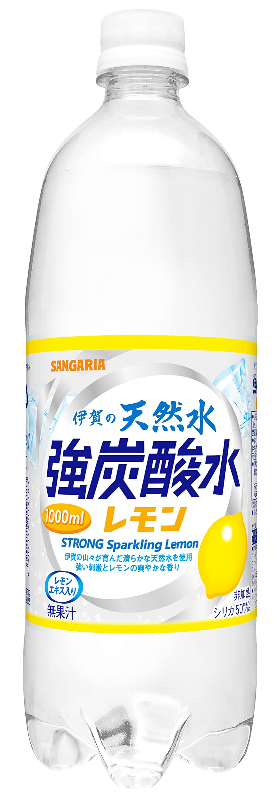 산가리아 이가의 천연수 강탄산수 레몬 1000ml×12개