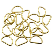 [KUKU Kobo] D-ring leather craft fittings set of 20 (inner diameter 25mm, gold)
