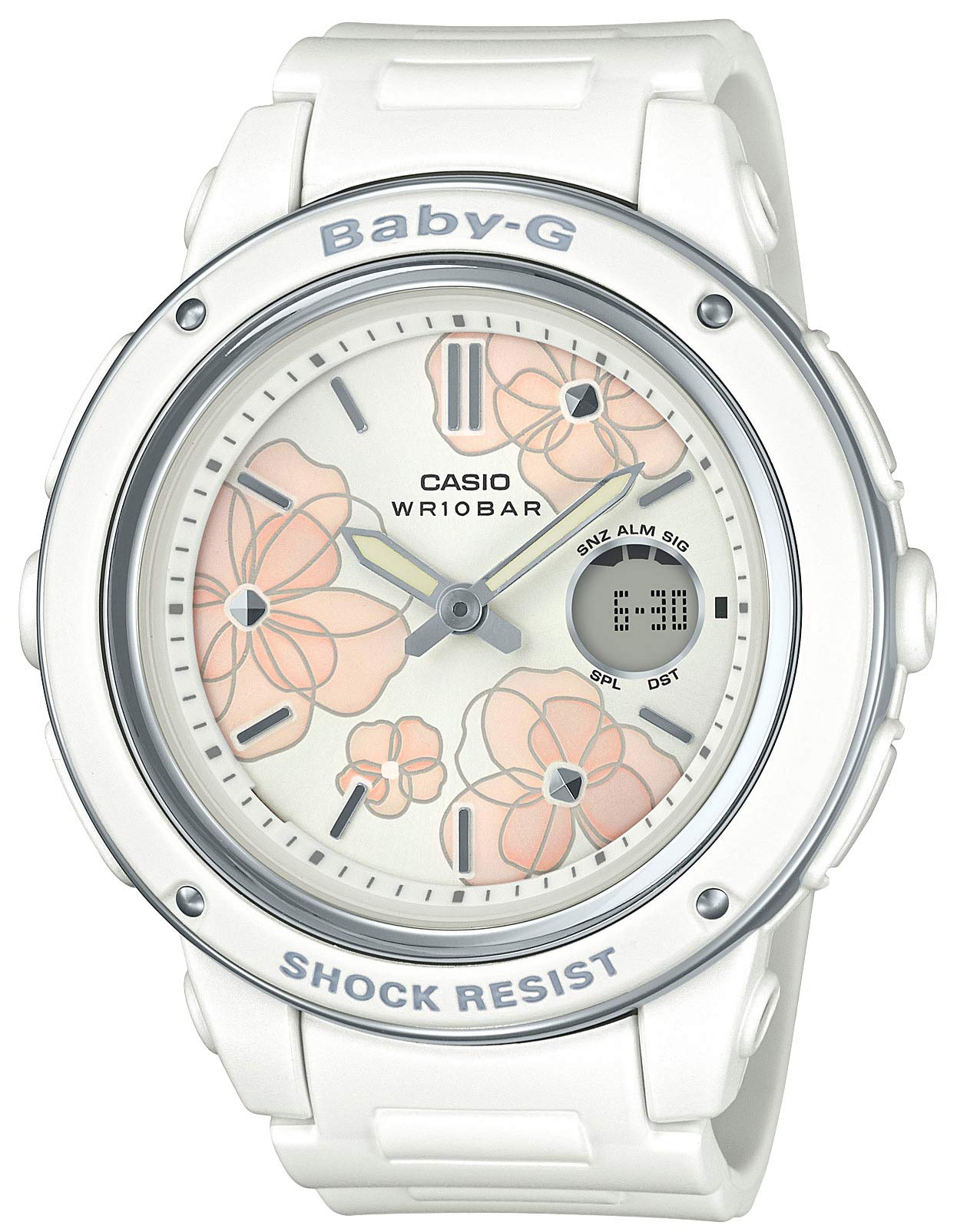 [Casio] Baby G Watch [Domestic Genuine Product] Floral Dial Series BGA-150FL-7AJF Women's White