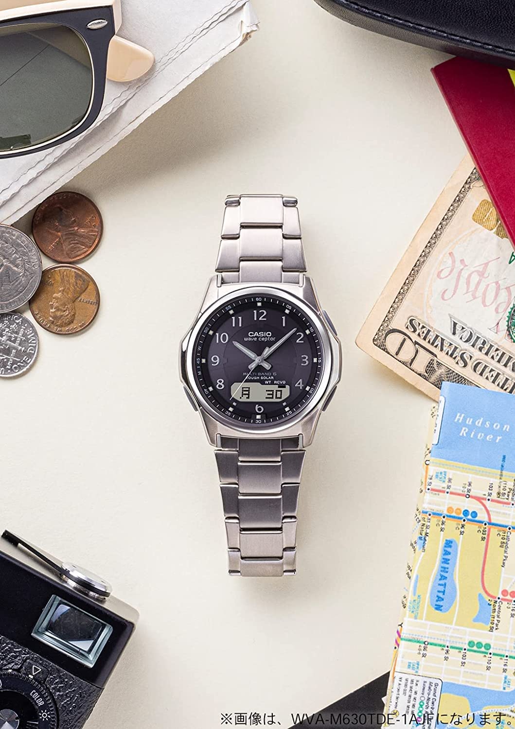 [Casio] Wave Ceptor Watch [Domestic Genuine Product] Radio Solar WVA-M630D-2AJF Men's Silver