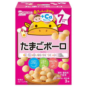 [Wakodo] Baby Snacks + Ca Calcium Egg Bolo 6 pieces [From around 7 months] Designed to be easy to put in the mouth Considering sweetness and salt content Individual packaging