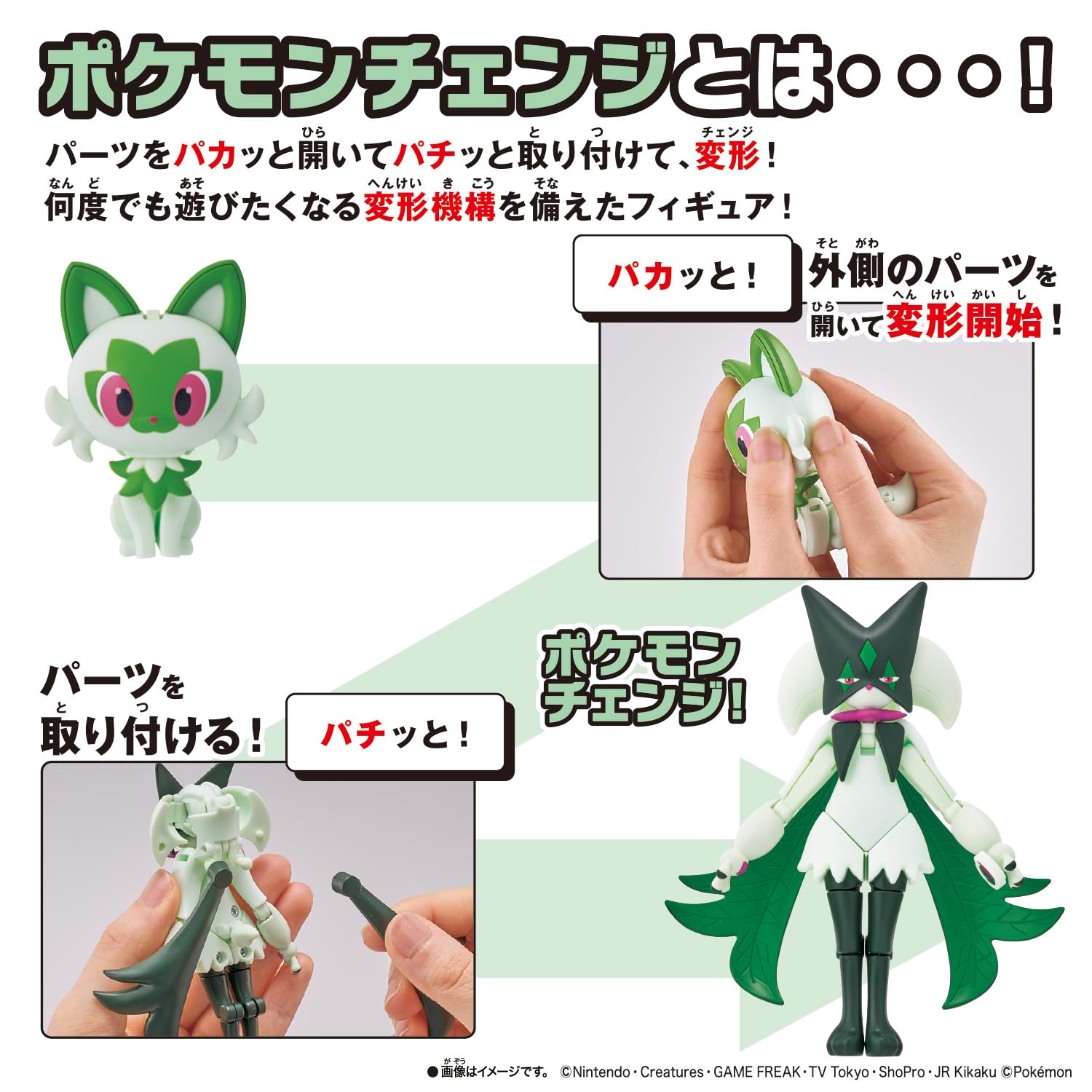[バンダイ(BANDAI)] ポケモンチェンジ ニャオハ/マスカーニャ