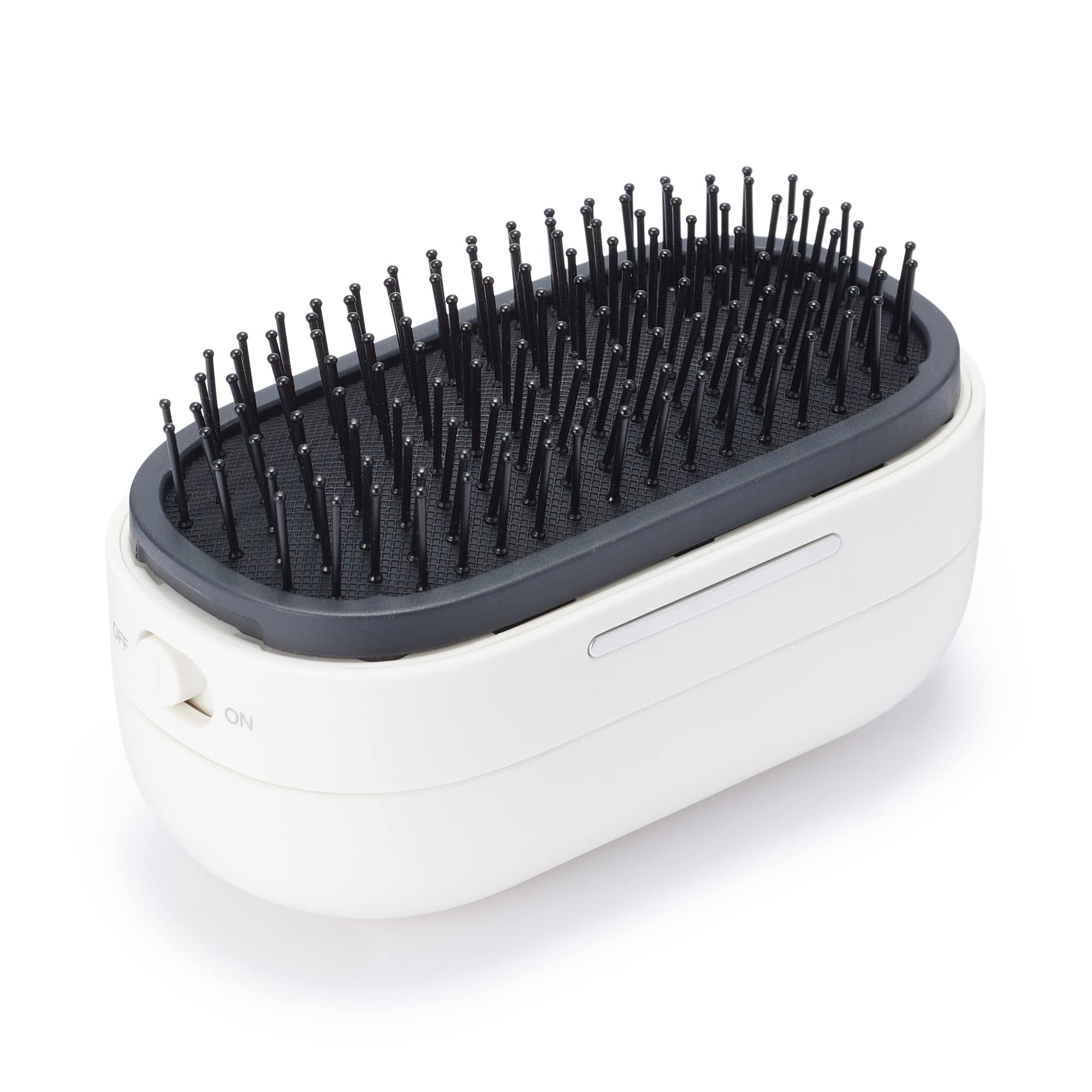 MUJI Vibrating Hair Brush White Width 10.6 x Depth 5.6 x Height 4.5cm MJ-VHB1/44821862