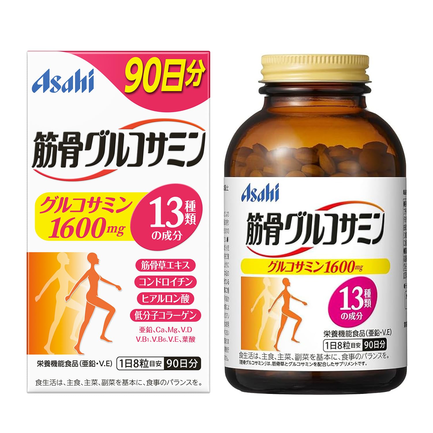 Muscle Glucosamine 720 Tablets Asahi Group Foods Chondroitin Hyaluronic Acid Collagen Supplement