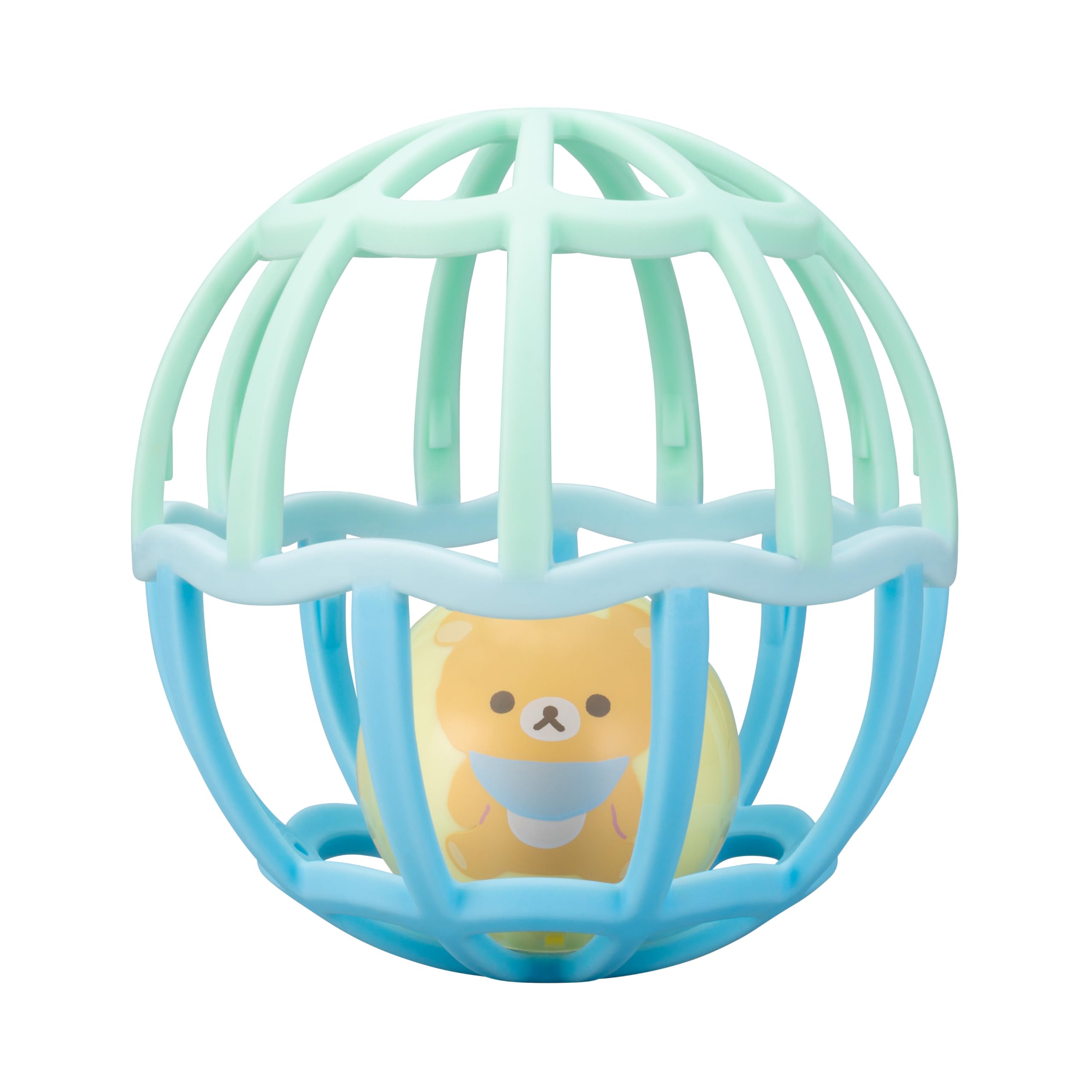 AGATSUMA Rilakkuma Baby Shakashaka Ball Blue Rirakkuma Baby (Target age: 2 months and over)