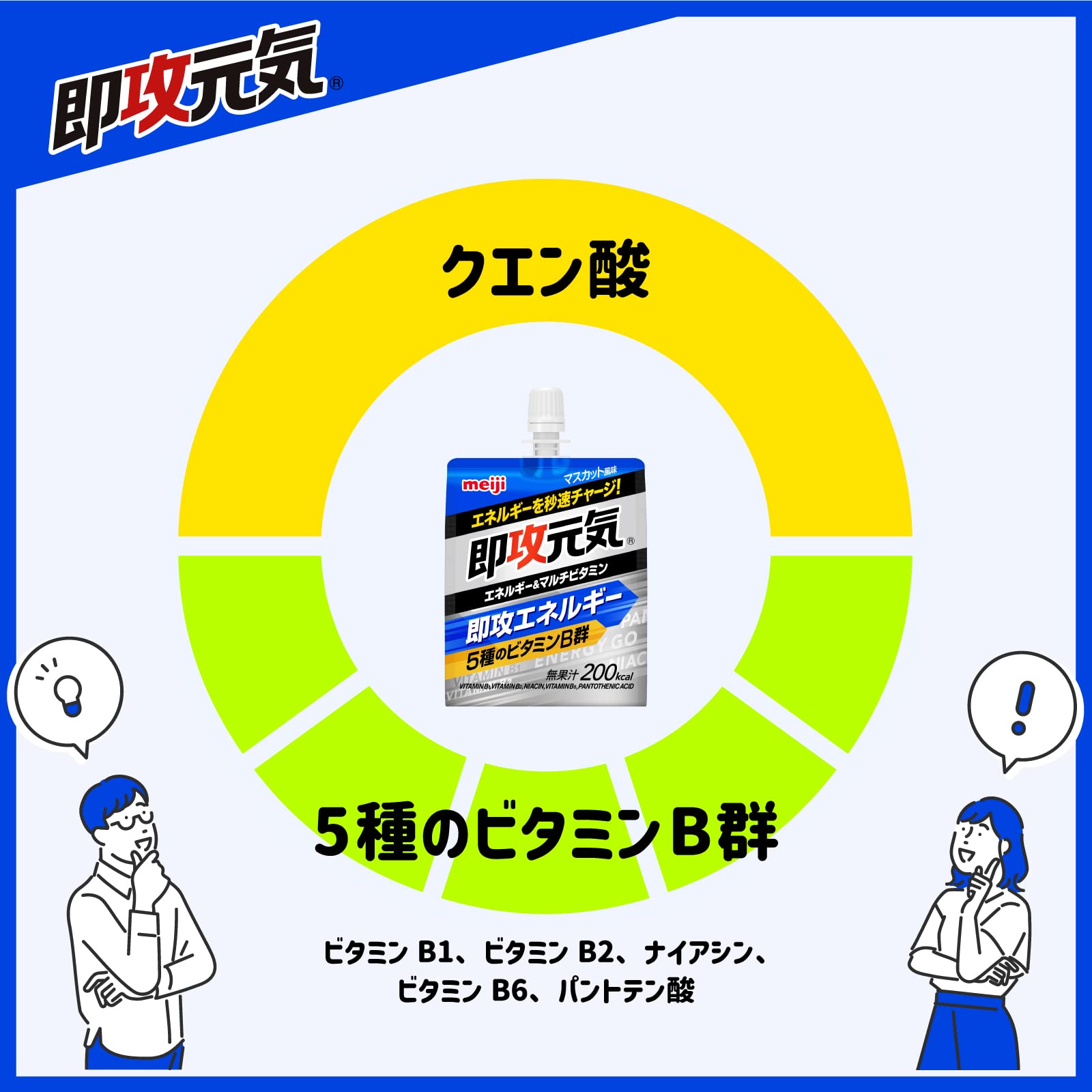 Instant Genki Jelly Energy & Multivitamin Muscat Flavor 180g