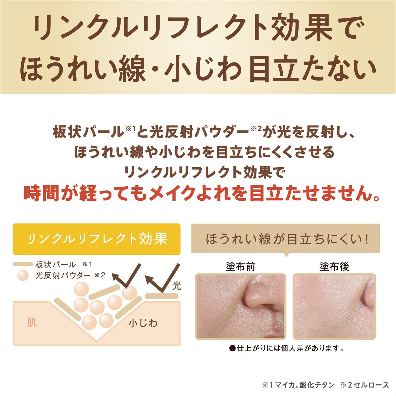 Nameraka Honpo Wrinkle UV Emulsion 6 in 1 Lotion, Serum, Emulsion, Cream, UV Protection, Light Makeup Effect Sunscreen SPF43 PA+++ Height 25 x Depth 75 x Width 183mm 60ml