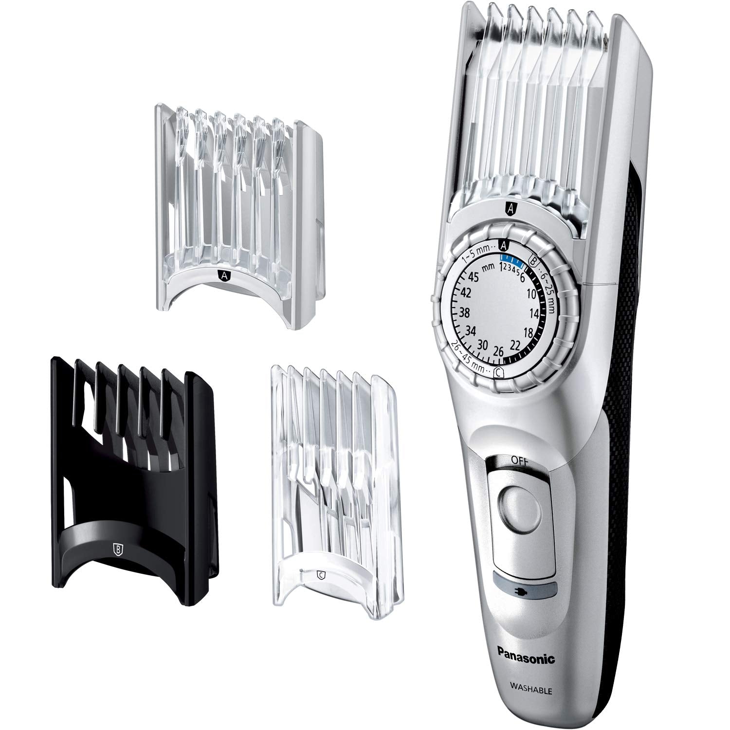 파나소닉 헤어 커터 배리칸 쇼트 헤어 대응 충전·교류식 실버조 ER-GC74-S