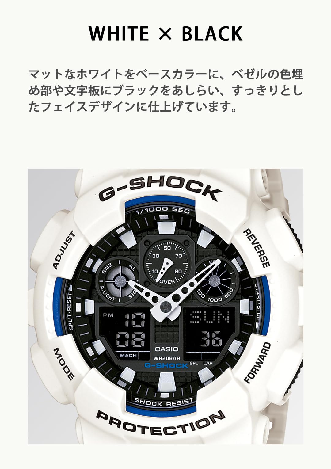 [Casio] G-Shock Watch [Domestic Genuine Product] GA-100B-7AJF Men's White