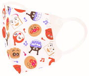 Mặt nạ 3D nhỏ Anpanman Okao và Onpu♪hoa văn