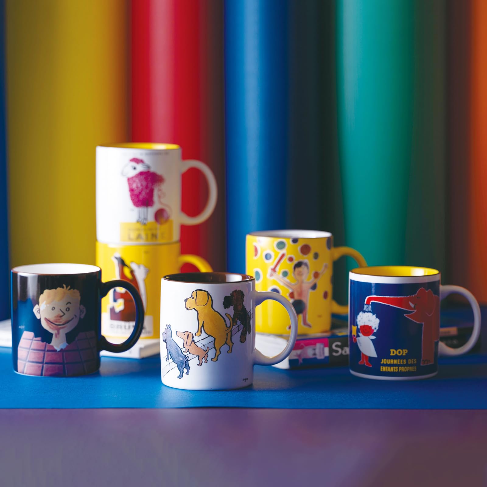 Aito Sứ Raymond Savignac Mug Dog Mẫu Sản Xuất tại Nhật Bản 274010