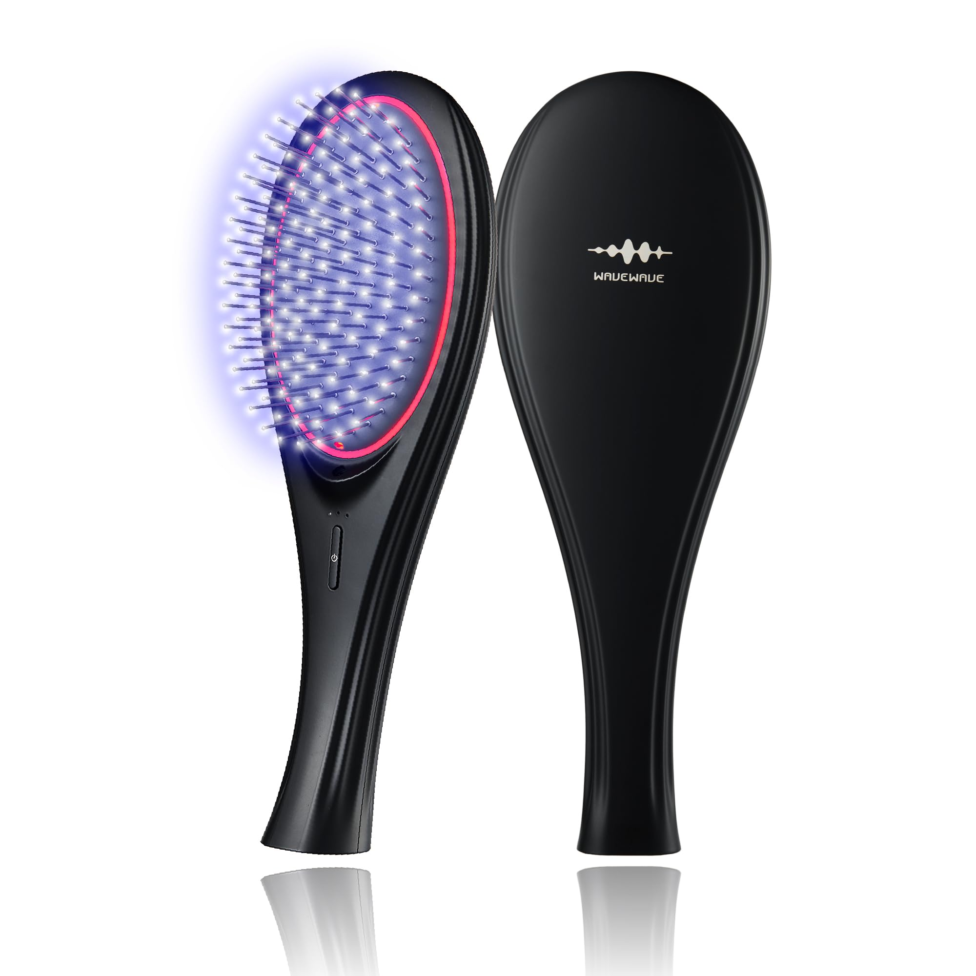 「히루오비」에서 소개 wavewave ems 헤어 브러쉬 이온 케어 레드 LED