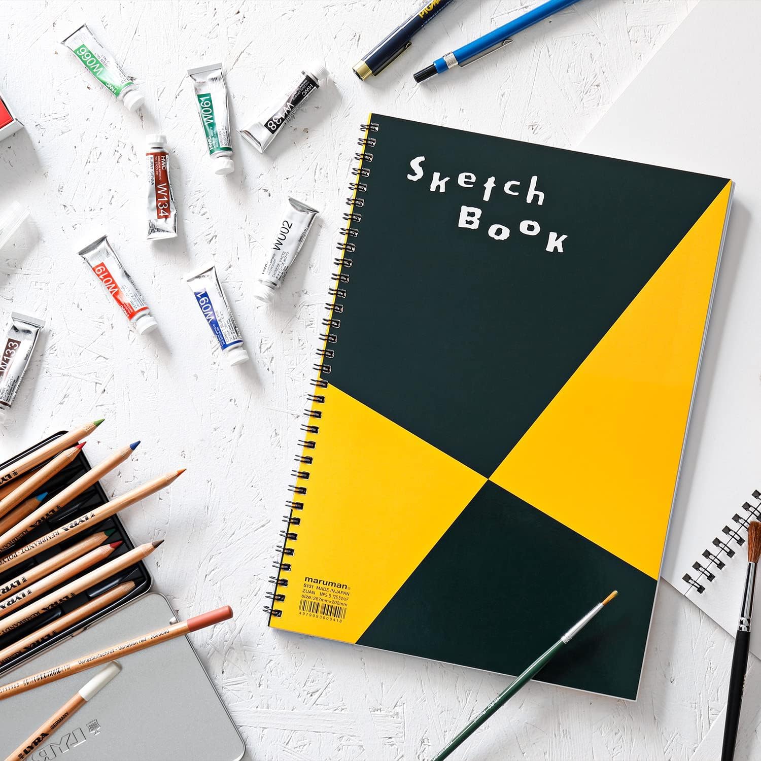 Maruman Sketchbook B4 Design Series Drawing Paper Narrow Opening 24 Sheets Set of 3 S120X3