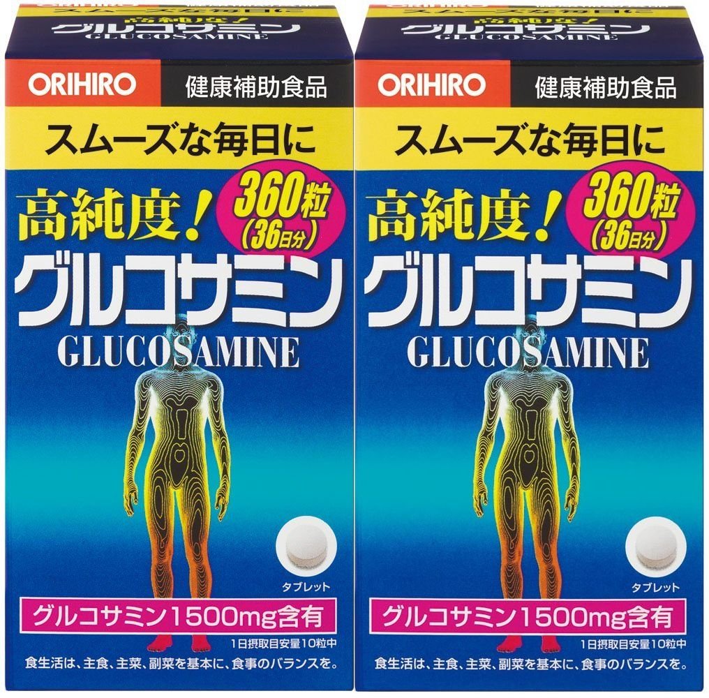 Orihiro Glucosamine Tablets 360 Tablets 36 Days Set of 2