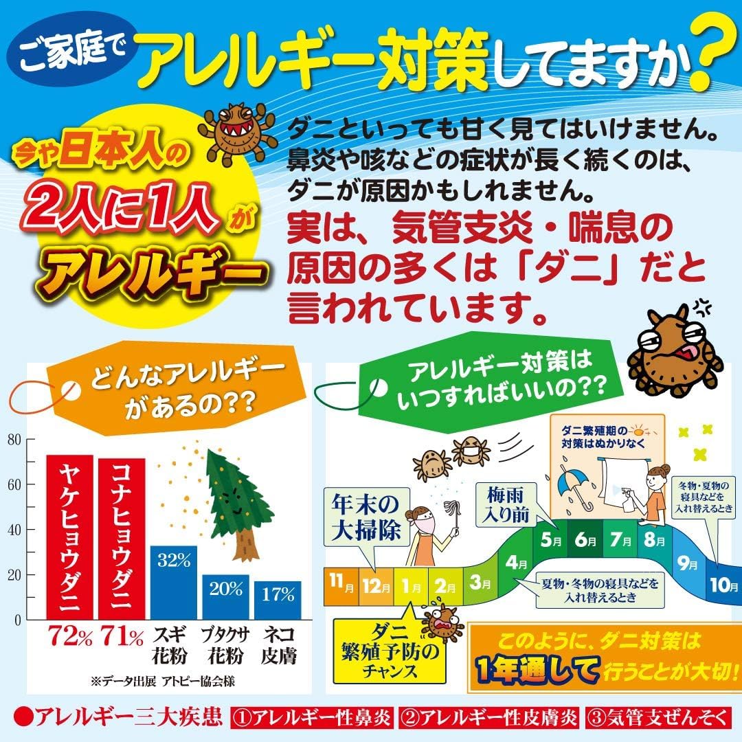 UYEKI Daniklin Deodorizing and Disinfecting Type Body 250mL (Anti-mite Lasting Effect Approximately 1 Month) [Recommended by Japan Atopy Association]