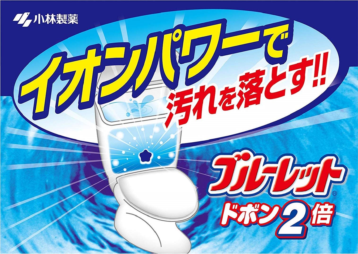 Bluelet Dobon 2x Toilet Tank Cleaner Blue Mint 120g