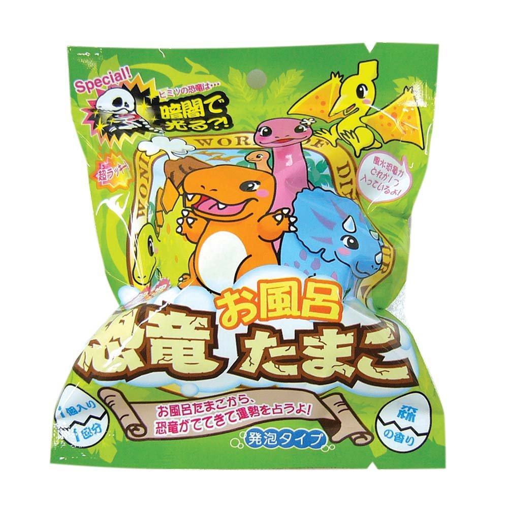 Nol Corporation Bath Ball Good Luck Dinosaur Bath Egg Mascot Included OB-KTG-1-1 Drop Forest Scent Single Item