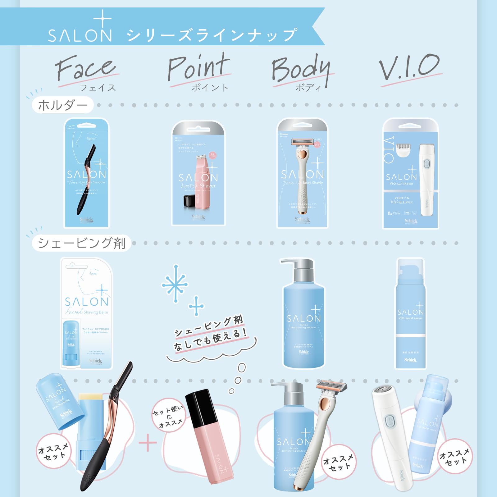Schick Salon Plus V.I.O Double Shaver Delicate Zone vio Waterproof for Women