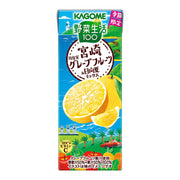 카고메 야채 생활 100 미야자키 츠키야 실 자몽 & 히나타 여름 믹스 195ml 종이 팩×24개(계절 한정품 설탕 미사용 비타민 C)