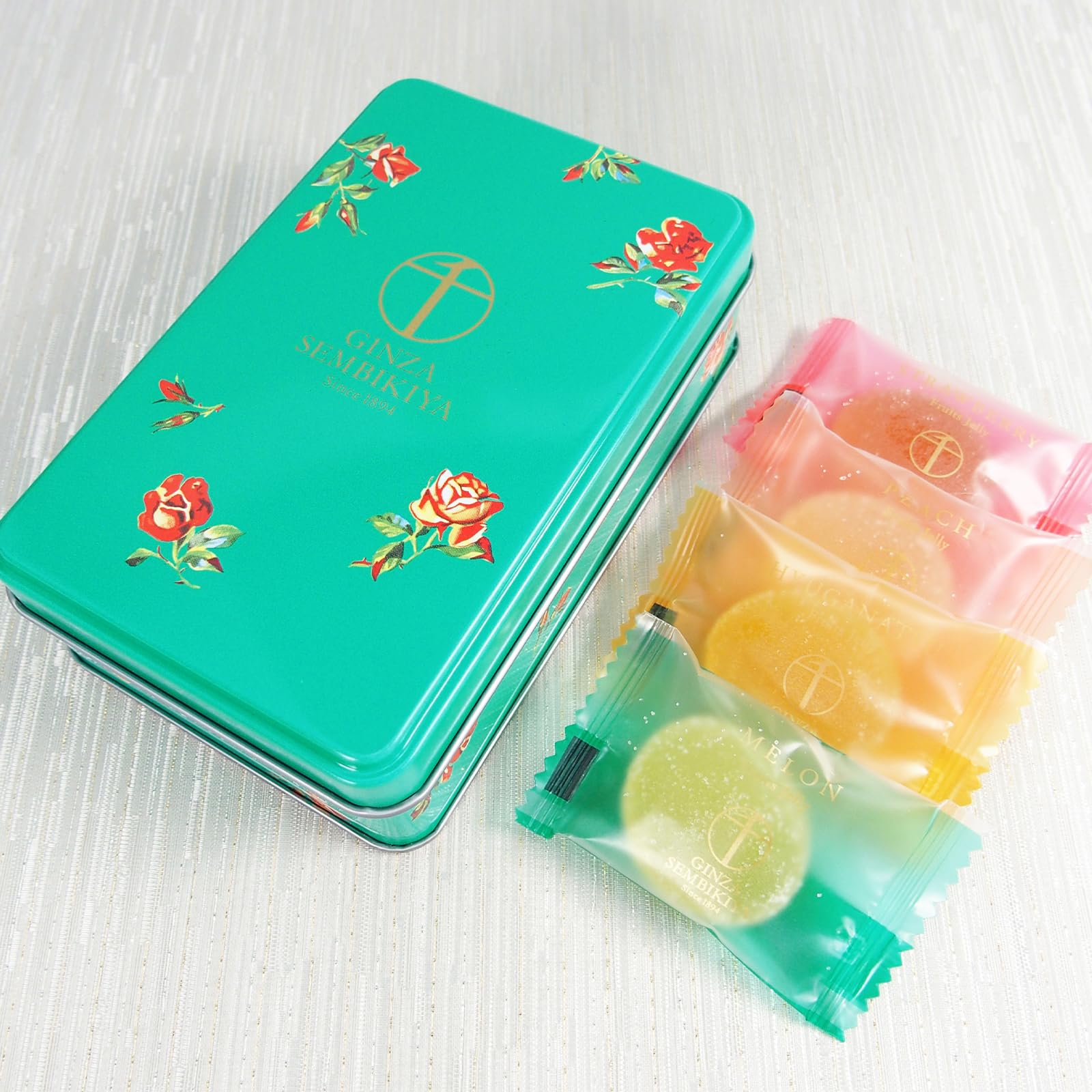Sweets jelly assortment Patisserie Ginza Sembikiya Canned bite-sized fruit jelly