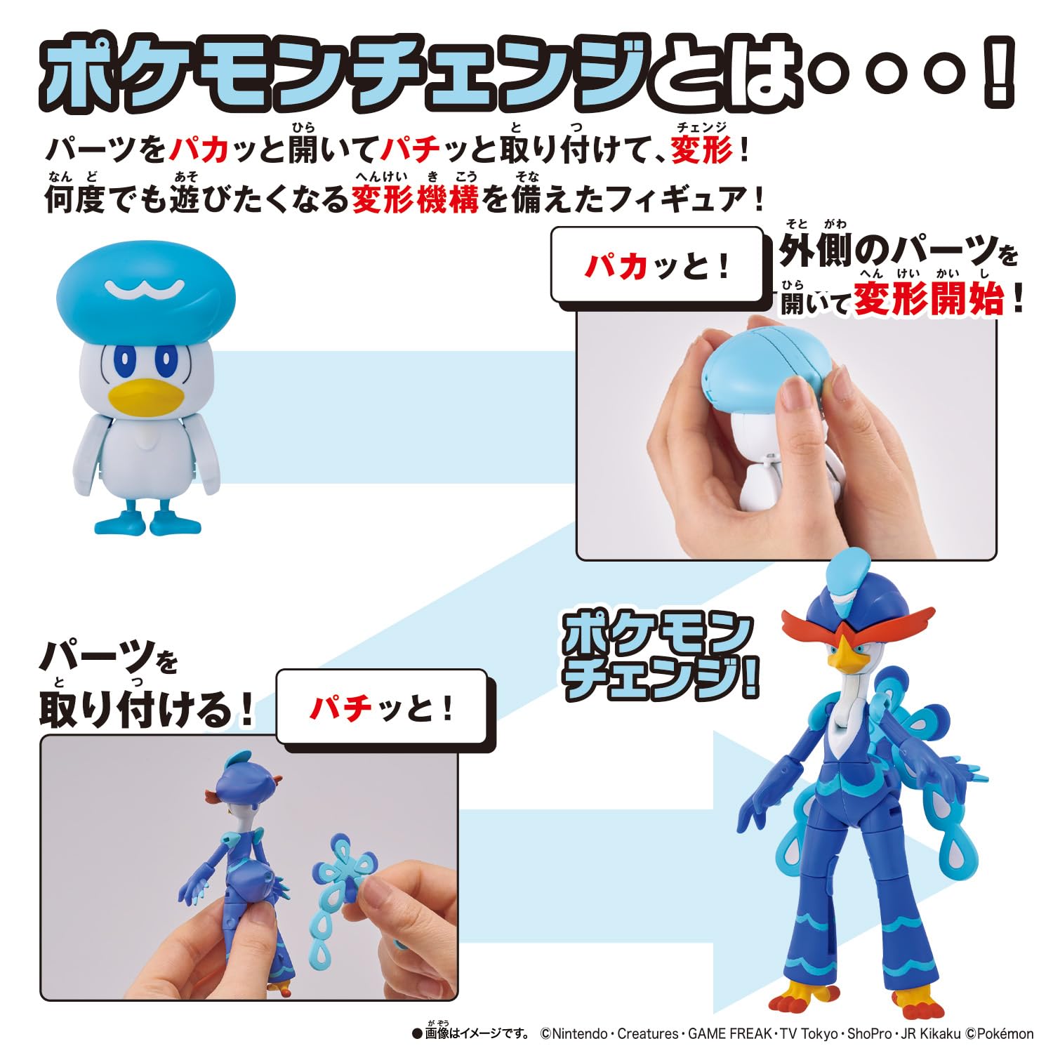 [バンダイ(BANDAI)] ポケモンチェンジ クワッス/ウェーニバル