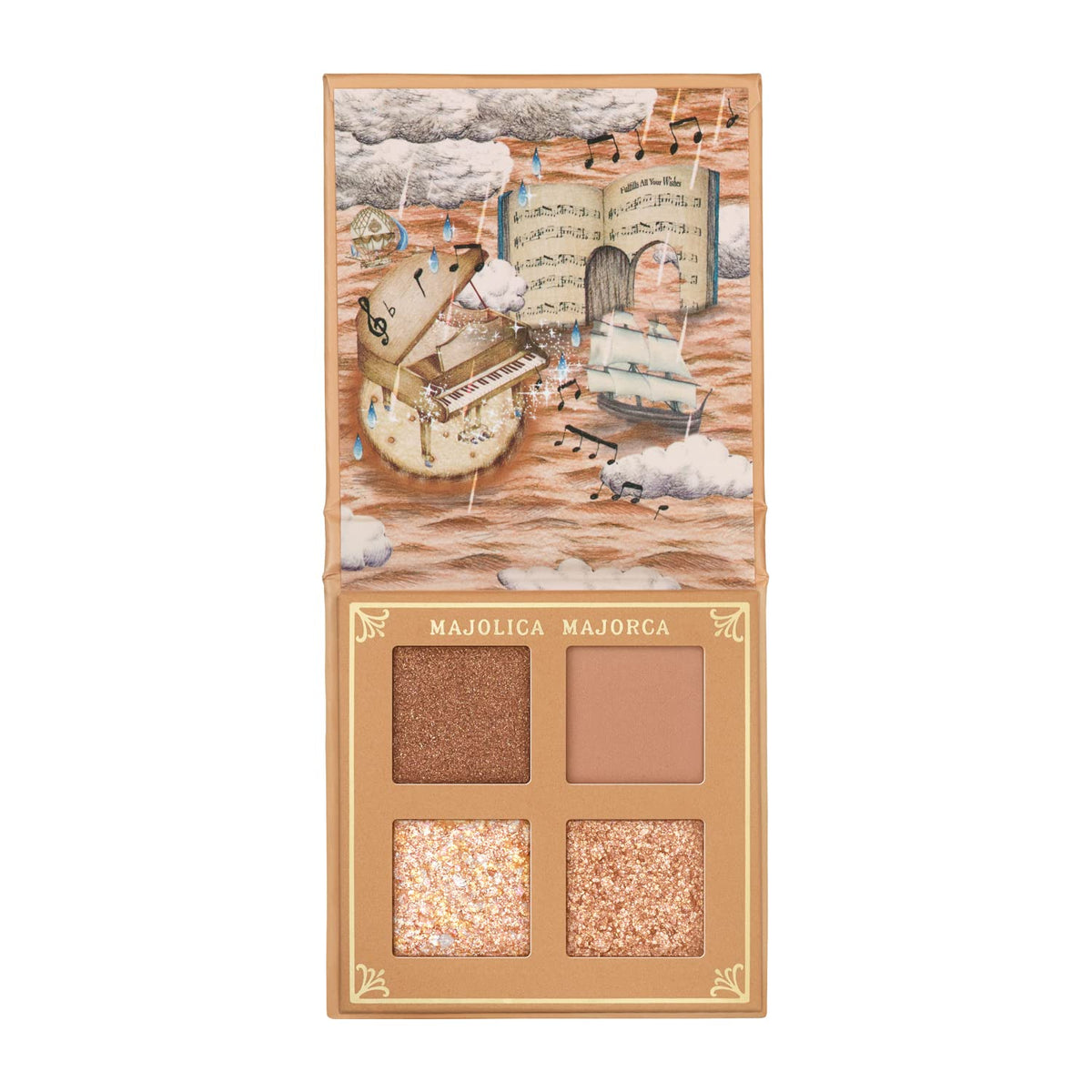 MAJOLICA MAJORCA 暗影闪光 BR202 驼棕色 (雨滴韵律) 3.2g |眼影 |粉末类型| Shine Matte 高色闪粉调色板 |资生堂