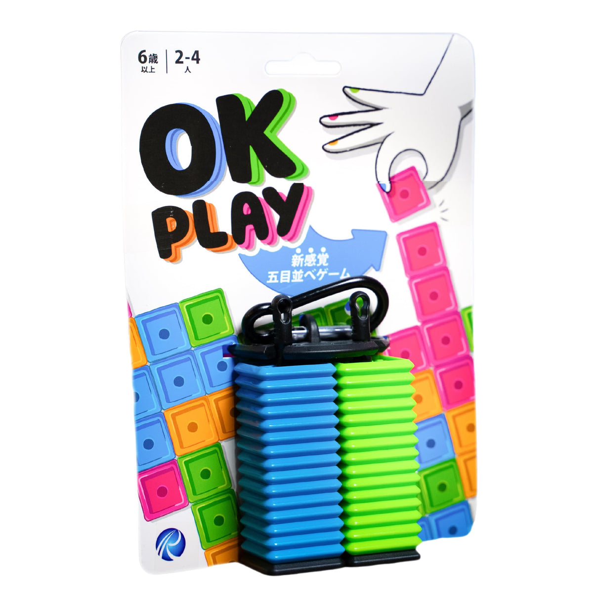 OK Play 【日本 正規品】 英國發祥 桌遊 榮獲最佳家庭遊戲獎 全家同樂 五子棋 規則簡單 最適合旅行・戶外 2～4人用