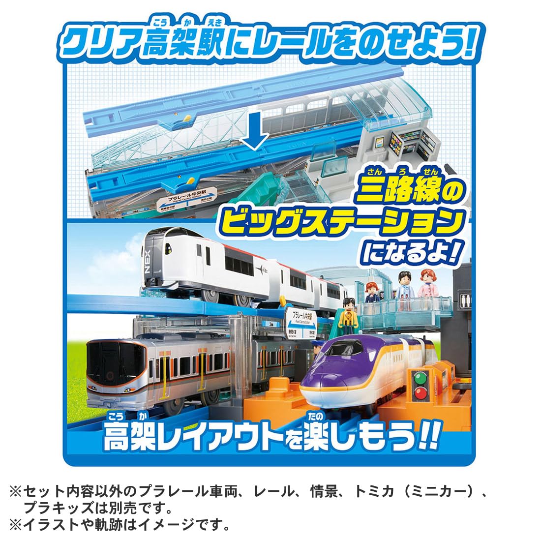 Takara Tomy Plarail Lever Action & Sound! Big Station Train Toy Ages 3+